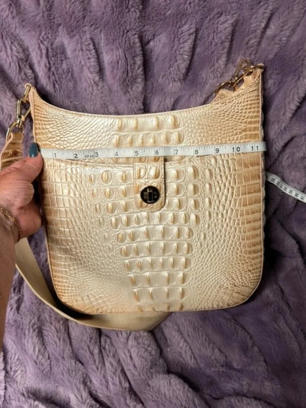 Brahmin Leia Melbourne Small Leather Crossbody Bag